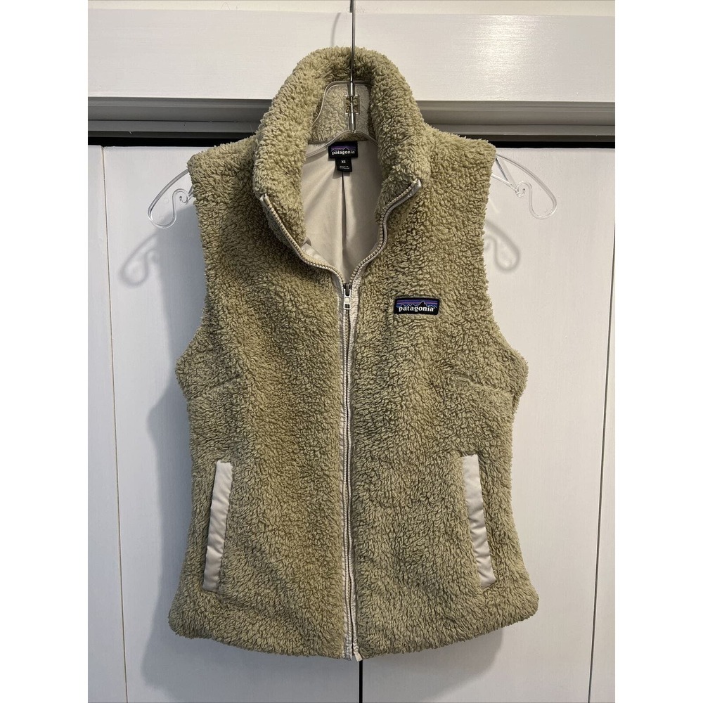 Patagonia‎ Women's Vest Jacket Los Gatos OATMEAL/TAN Full Zip Fleece Size XS